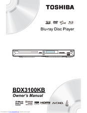 Toshiba BDX3100KB Owner's Manual
