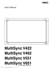 NEC V422-AVT User Manual