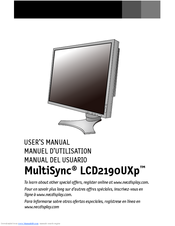 NEC LCD2190UXP-BK-R User Manual