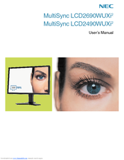 NEC MultiSync LCD2490WUXi2 User Manual
