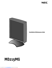 NEC MD215MG Installation & Maintenance Manual