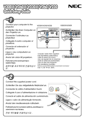 NEC NP-V300X-R Quick Setup Manual