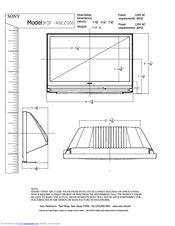 Sony KDF-46E2000 - 46