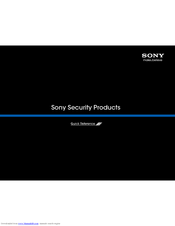 Sony Ipela SNC-ZP550 Quick Reference