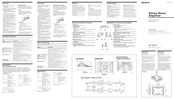 Sony XM-1902GX Operating Instructions