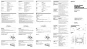Sony XM-502Z - Stereo Power Amplifier Operating Instructions
