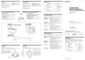 Sony XM-D1000P5 Marketing Specifications Operating Instructions