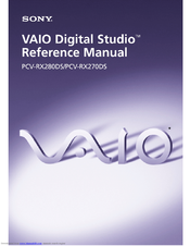 Sony PCV-RX280DS - Vaio Digital Studio Desktop Computer Reference Manual