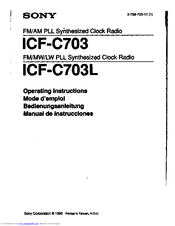 Radio-réveil SONY Dream Machine ICF-C303L