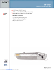 Sony ICF-CDK70 - Currently Not Available Specifications