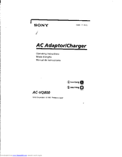 Sony ACV-Q800 Operating Instructions Manual