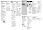 Sony CFD-E10 Marketing Operating Instructions