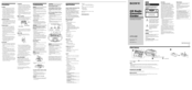 Sony CFD-G35 - Cd Radio Cassette-corder Operating Instructions