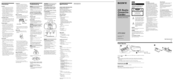 Sony CFD-S200 - Cd Radio Cassette-corder Operating Instructions