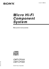 Sony CMT-CP333 - Micro Hi Fi Component System Manual De Instrucciones