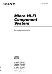 Sony CMT-EP30 - Micro Hi Fi Component System Manual De Instrucciones