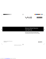 Sony VAIO VGP-MR100U Quick Start Manual