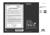Sony Hi-MD WALKMAN MZ-DH710 Operating Instructions Manual