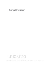 Sony Ericsson J110 User Manual
