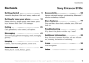 Sony Ericsson S700c User Manual