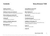 Sony Ericsson T238 User Manual