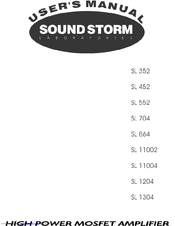 Sound Storm SL 11002 User Manual