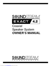 Soundstream Exact Exact 4.2 Owner's Manual
