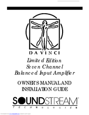 Soundstream DaVinci User Manual