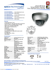 Speco CVC5835DNVW Specifications