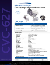 Speco CVC-627W Specifications