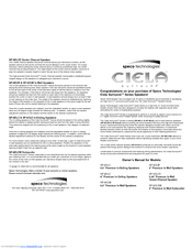 Speco SP-5CLCC Owner's Manual