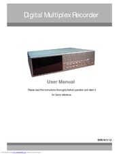 Speco DVR-16 User Manual