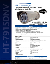 Speco HT-7915DNV Specifications