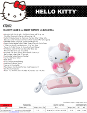 Hello Kitty KT2012 Brochure