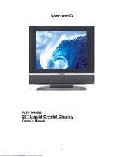 SpectronIQ PLTV-20NS30 Owner's Manual