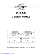 Stanton S-500 User Manual