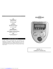 Stanton DFX-1 Owner's Manual