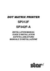 Star Micronics SP342F-A Installation Manual