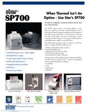 Star Micronics SP700 Series Specifications