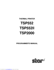 Star Micronics TSP552 Programmer's Manual
