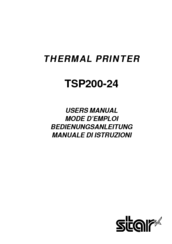 Star Micronics TSP200-24 User Manual