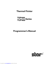 Star Micronics TSP400 Series Programmer's Manual