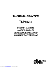 Star Micronics TSP552II User Manual