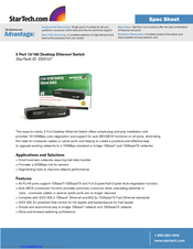 StarTech.com DS5107 Spec Sheet