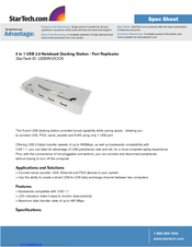 StarTech.com USB5N1DOCK Specifications