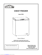 Summit CF04 Owner's Manual