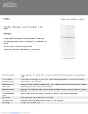 Summit FF-874W Specifications