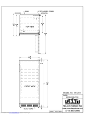 Summit FFAR-10 Dimensions