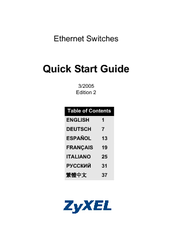 ZyXEL Communications ZyXEL Dimension ES-2108-F Quick Start Manual