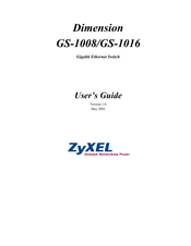 ZyXEL Communications ZyXEL Dimension GS-1008 User Manual